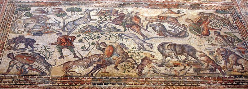 Mosaico romano de la Villa Romana La Olmeda (Palencia)