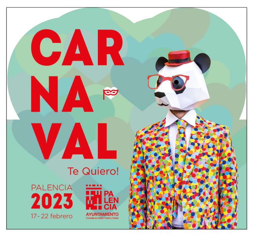 Cartel del Carnaval de Palencia 2023, del 17 al 22 de febrero